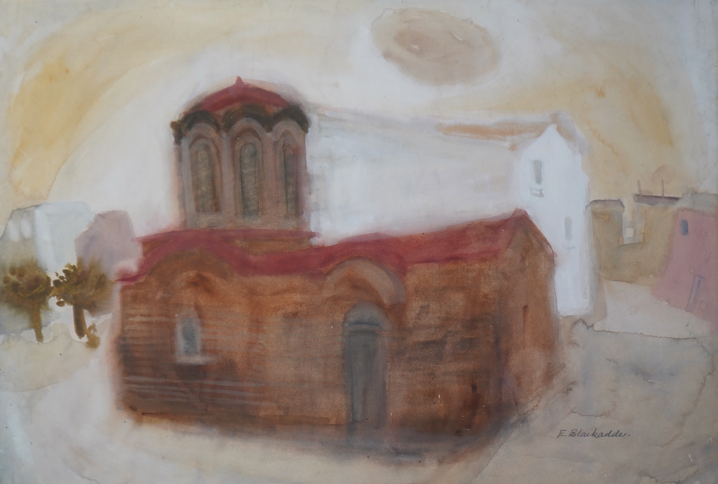 Dame Elizabeth Blackadder DBE, RA, RSA, 1931-2021, 'Greek Church'